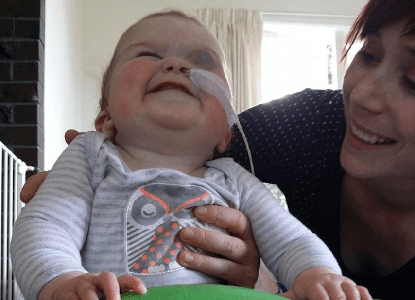 Tessa and her daughter Eva 
