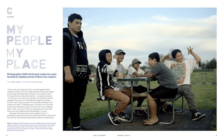 A SPREAD FROM PAPERBOY'S LAUNCH ISSUE