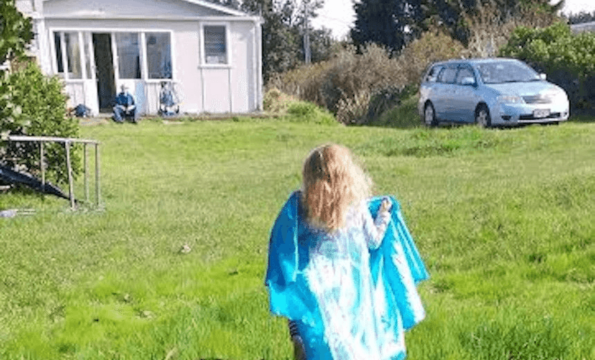 Holly Walker’s daughter Esther at home.