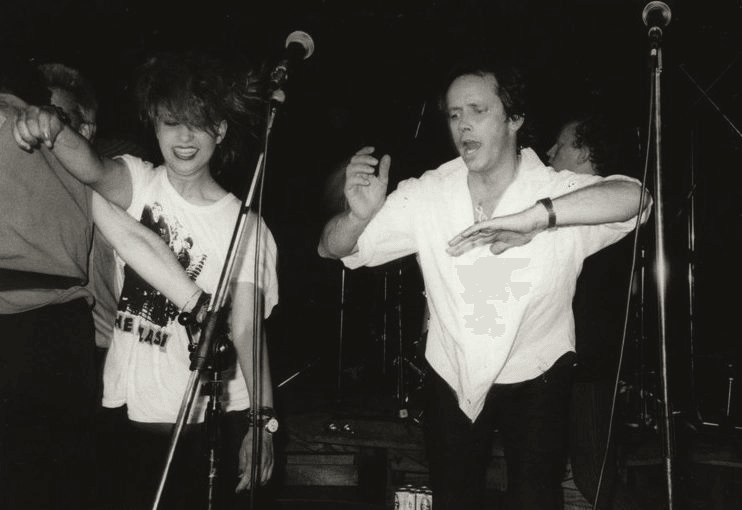 RAY COLUMBUS AT THE RIP IT UP PARTY IN 1985