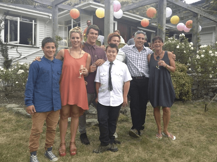 The Henry family celebrating Chessie's 21st birthday