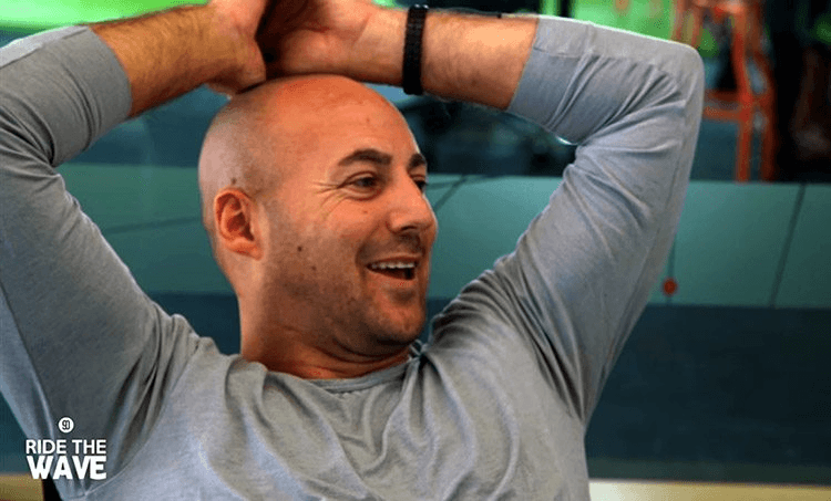 Tim Norton in a scene from a promotional video produced by his company, 90 Seconds 
