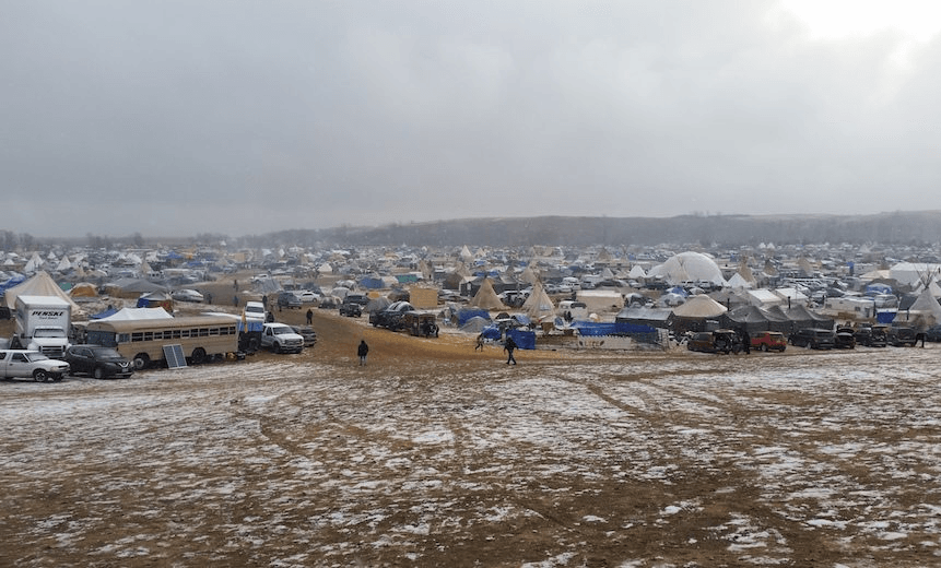 Očhéthi Šakówiŋ Camp, Standing Rock. Photo: Paula Friis 
