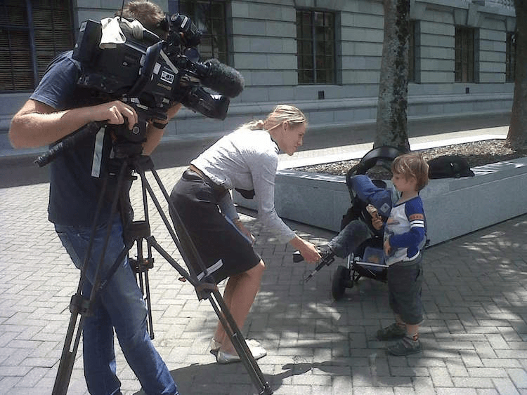 Gareth's son Arlo gives a rare TV interview