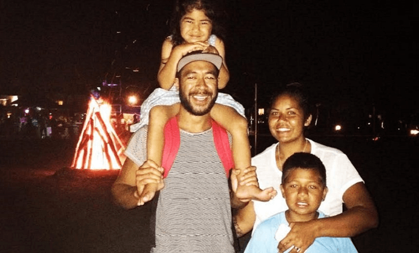 Emmaline Matagi and her whānau. 
