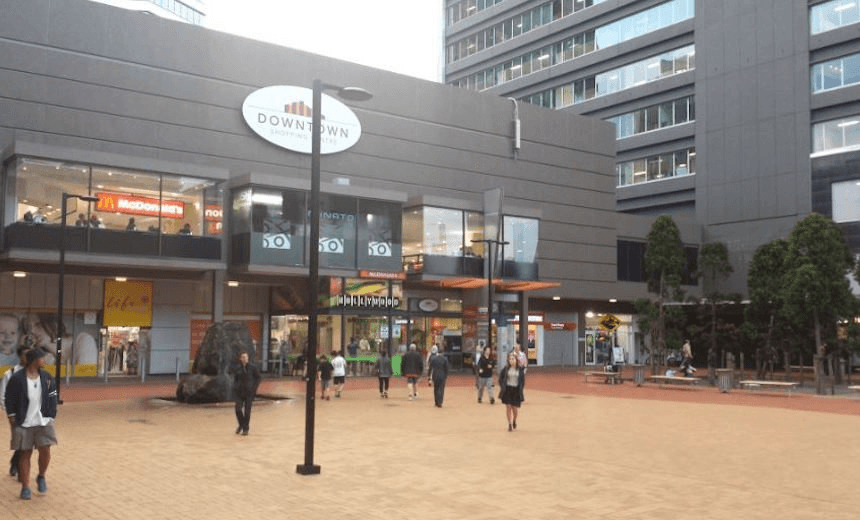 Dearly departed: Auckland's now-demolished Downtown Shopping Mall and Queen Elizabeth Square