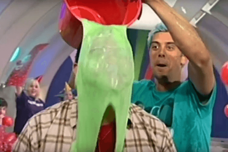A traditional gunging. (Photo: YouTube – 'What Now's Best Gunge!')