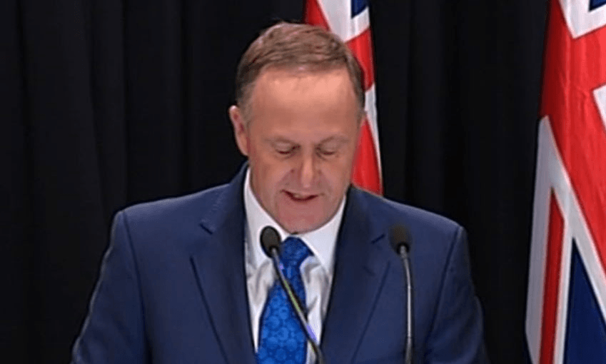 John Key addresses a bunch of slack-jawed hacks. 
