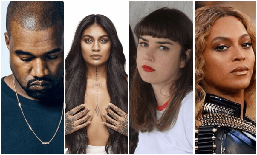 KANYE WEST, AARADHNA, EMILY LITTLER (STREET CHANT), BEYONCE 
