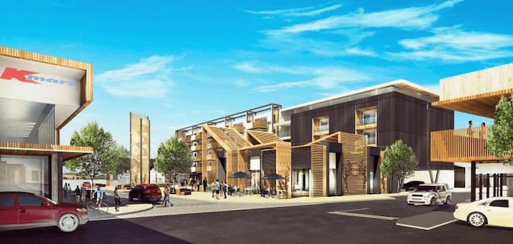 An artist's impression of the planned Queenstown Central precinct in Frankton