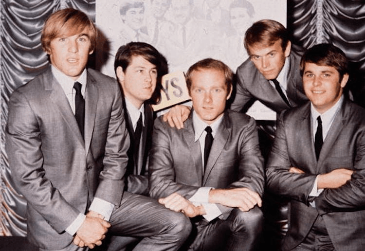 From left to right, Dennis Wilson (1944 - 1983), Brian Wilson, Mike Love, Al Jardine and Carl Wilson (1946 - 1998) (Photo by Hulton Archive/Getty Images)