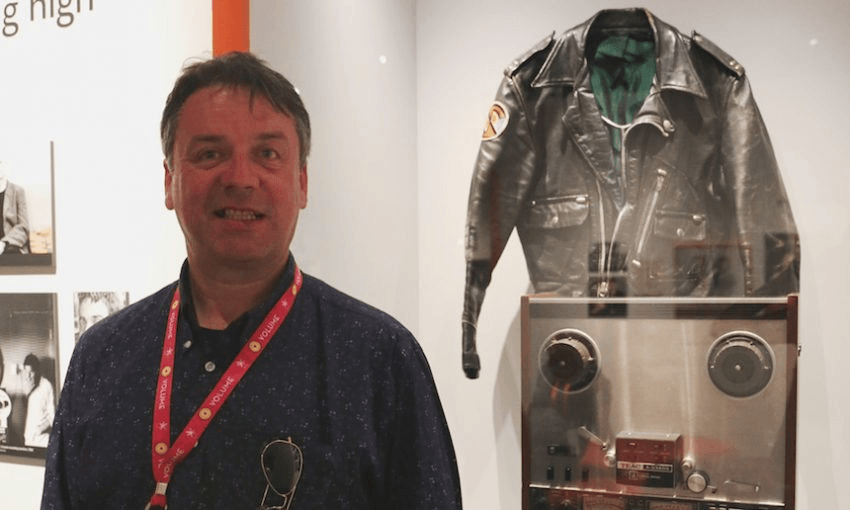 MARTIN PHILLIPPS WITH *THE* LEATHER JACKET