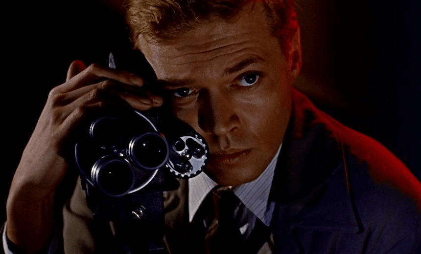 Karlheinz Böhm as Mark Lewis in Peeping Tom (dir. Mark Powell, 1960) 
