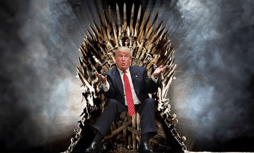 Ants Gardiner travelled to the future to snap this pic of Donald Trump delivering his inaugural address in Washington DC 
