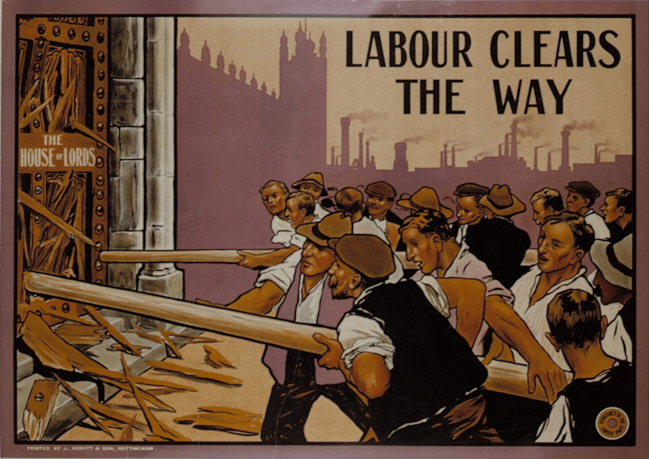 A UK Labour Party poster from 1910