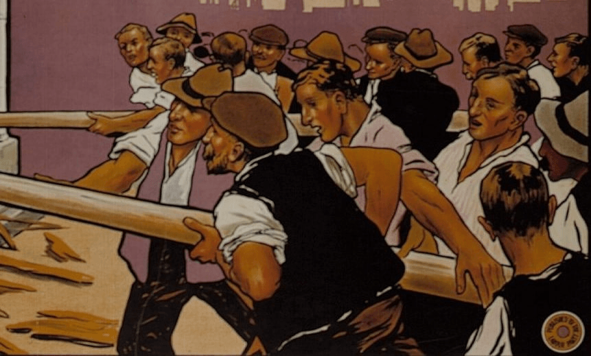 A UK Labour Party poster from 1910