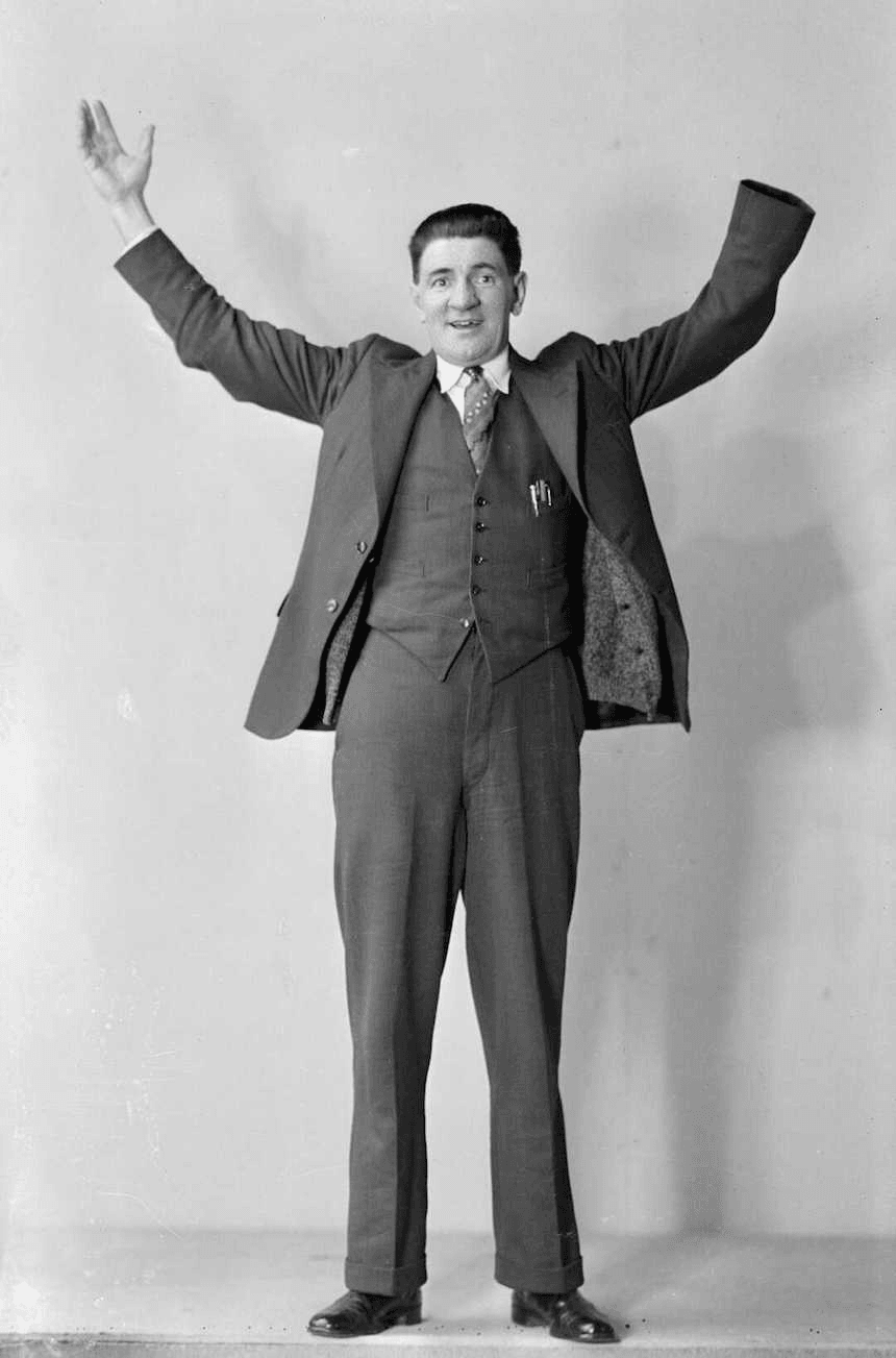 John Alexander Lee in 1936, while he was Labour Member of Parliament for Grey Lynn. Lee lost his left arm in World War I. (Photographed by S P Andrew Ltd.)