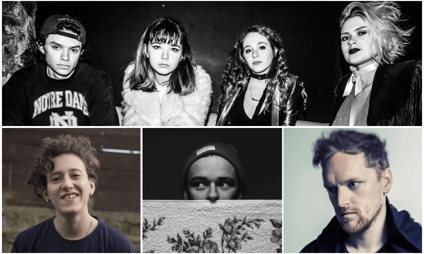 CLOCKWISE FROM TOP: THE REGRETTES, SOHN, BOBANDII, MICA LEVI