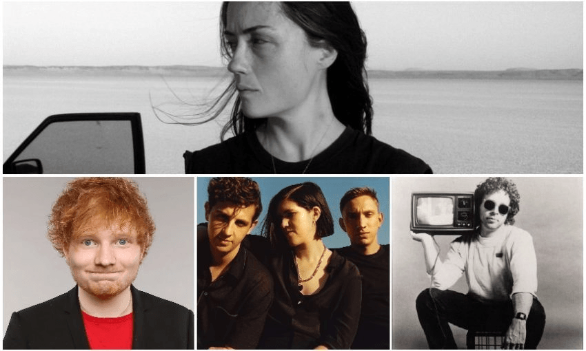 CLOCKWISE FROM TOP: GROUPER, STEINSKI, THE XX, ED SHEERAN