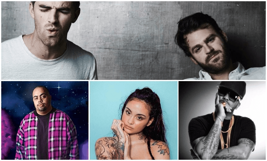 CLOCKWISE FROM TOP: THE CHAINSMOKERS, THE-DREAM, KEHLANI, PNC 
