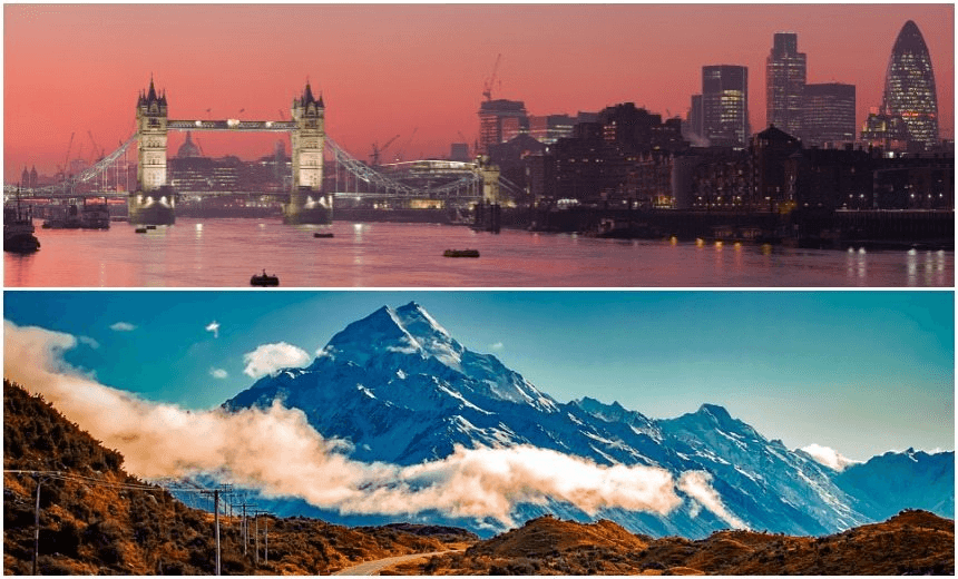 The UK or New Zealand? That is the question. (Getty Images) 

