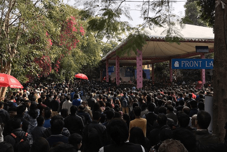 Audiences crowd onto the Front Lawn (Image: Supplied)