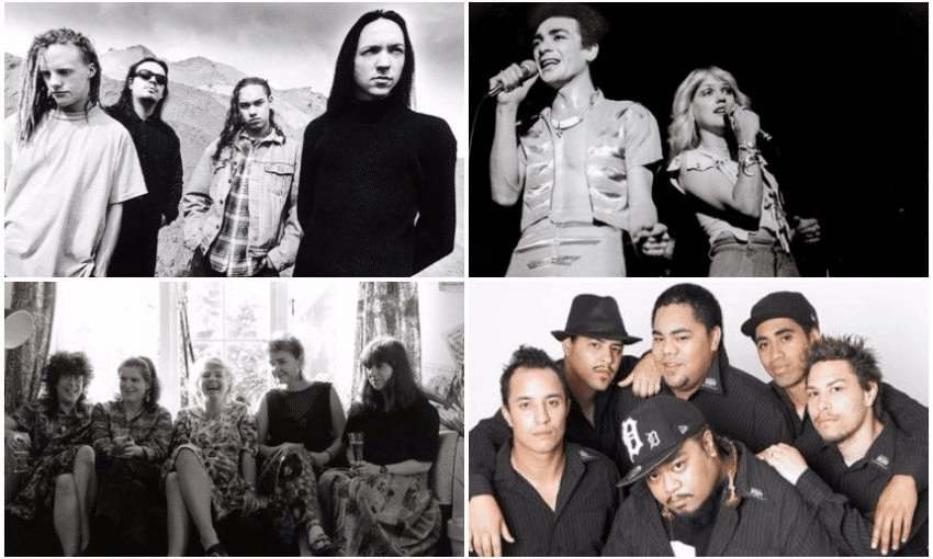 CLOCKWISE FROP TOP LESFT: SHIHAD, MARK WILLIAMS & SHARON O'NEIL, NESIAN MYSTIK, LOOK BLUE GO PURPLE