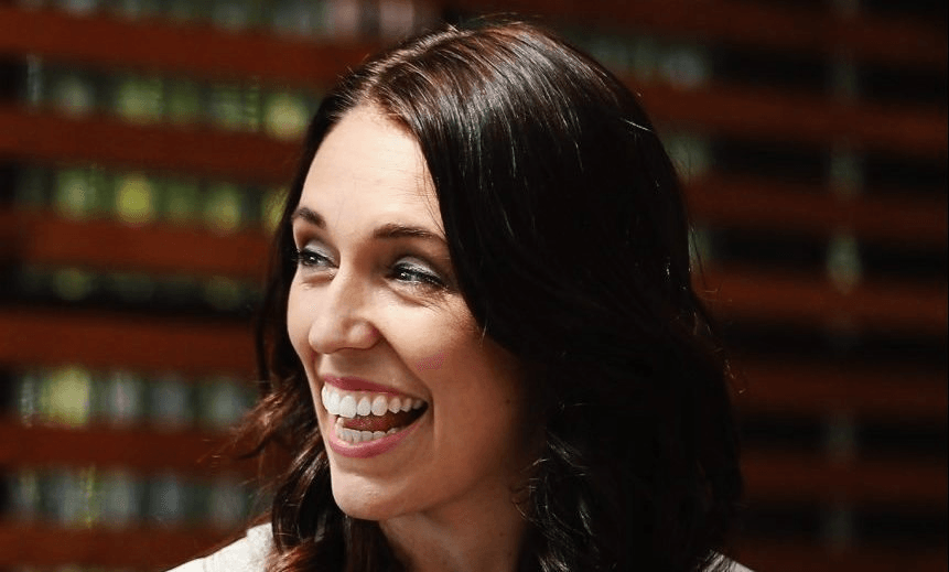 Jacinda Ardern attends Labour leadership hopeful Grant Robertson’s Labour Party leadership campaign launch at the King’s Arms in Auckland on October 19, 2014.  (Photo by Hannah Peters/Getty Images) 
