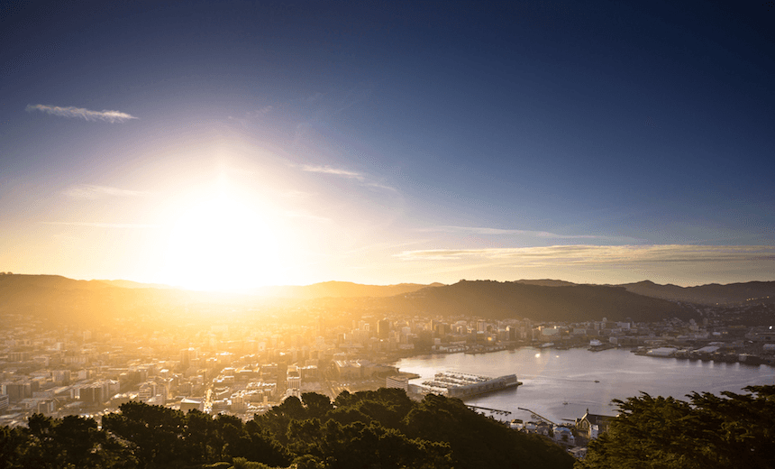 Wellington harbour at dawn. Photo: Getty Images 

