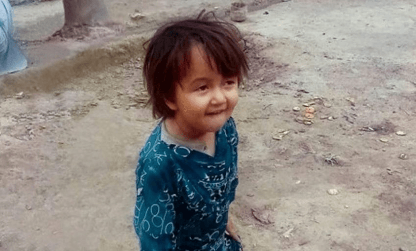 ‘She was in her mother’s arms when a piece of shrapnel hit her head’, a local told the authors of 3-year-old Fatima. Photograph: Jon Stephenson 

