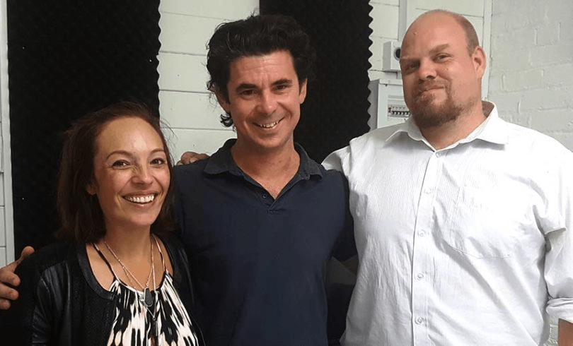 Annabelle, Toby and Ben, the Gone by Lunchtime team. Photo: Josè Barbosa.