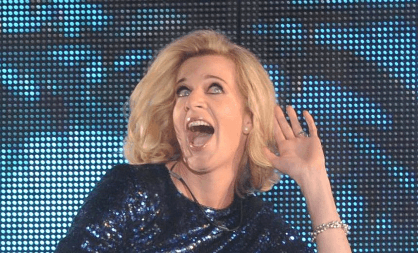 BOREHAMWOOD, ENGLAND – JANUARY 07: Katie Hopkins enters the Celebrity Big Brother house at Elstree Studios on January 7, 2015 in Borehamwood, England. (Photo by Stuart C. Wilson/Getty Images)