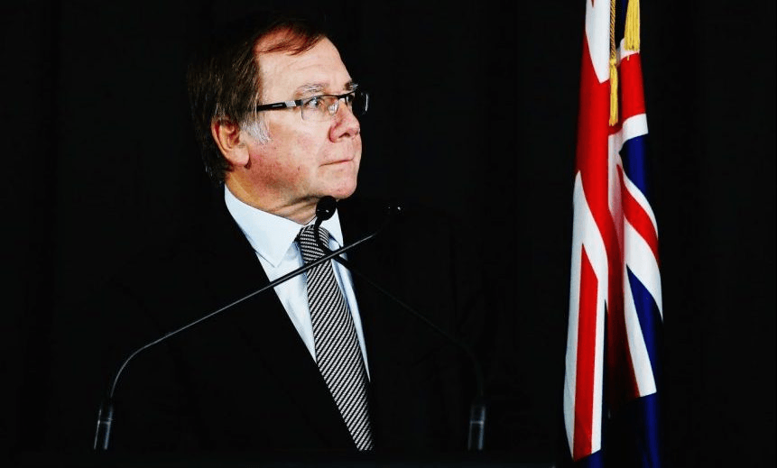 AUCKLAND, NEW ZEALAND – FEBRUARY 13:  New Zealand Foreign Minister Murray McCully speaks to the media during a press conference following a meeting with Iraq Foreign Minister Dr Ibrahim al-Jaafari on February 13, 2015 in Auckland, New Zealand.  (Photo by Hannah Peters/Getty Images) 
