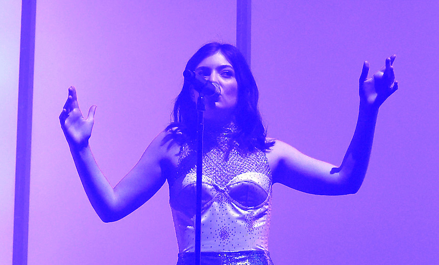INDIO, CA – APRIL 16: Singer Lorde performs on the Coachella Stage during day 3 of the Coachella Valley Music And Arts Festival (Weekend 1) at the Empire Polo Club on April 16, 2017 in Indio, California. (Photo by Kevin Winter/Getty Images for Coachella)