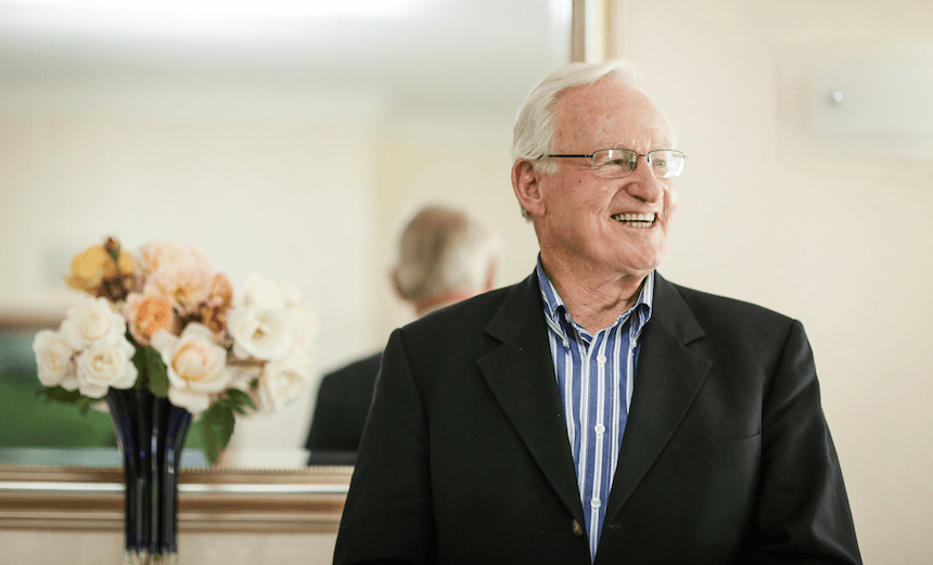Jim Bolger, photographed at his Waikanae home by Rebekah Parsons-King.
