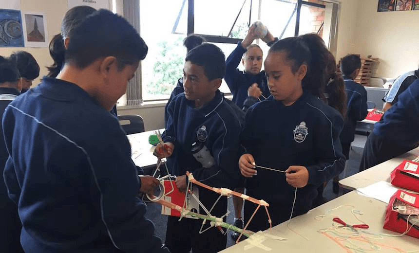 Students at South Auckland Middle School (image: supplied) 

