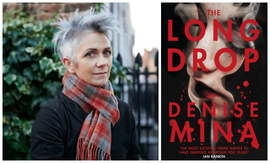 Author Denise Mina and her debut crime novel, The Long Drop 
