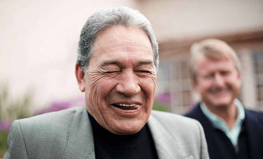 Winston Peters heads to the polls in 2014. (Photo: Hagen Hopkins/Getty Images) 
