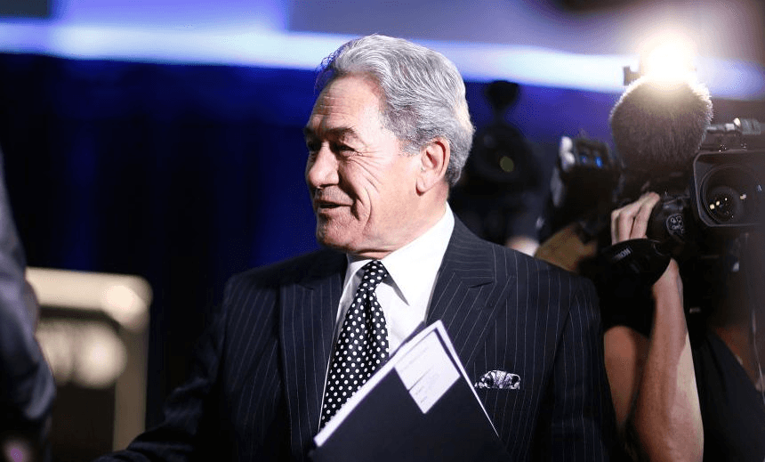 AUCKLAND, NEW ZEALAND – JULY 16:  New Zealand First Leader Winston Peters leaves the 2017 New Zealand First Convention at the Vodafone Events Centre, Manukau on July 16, 2017 in Auckland, New Zealand.  (Photo by Phil Walter/Getty Images) 
