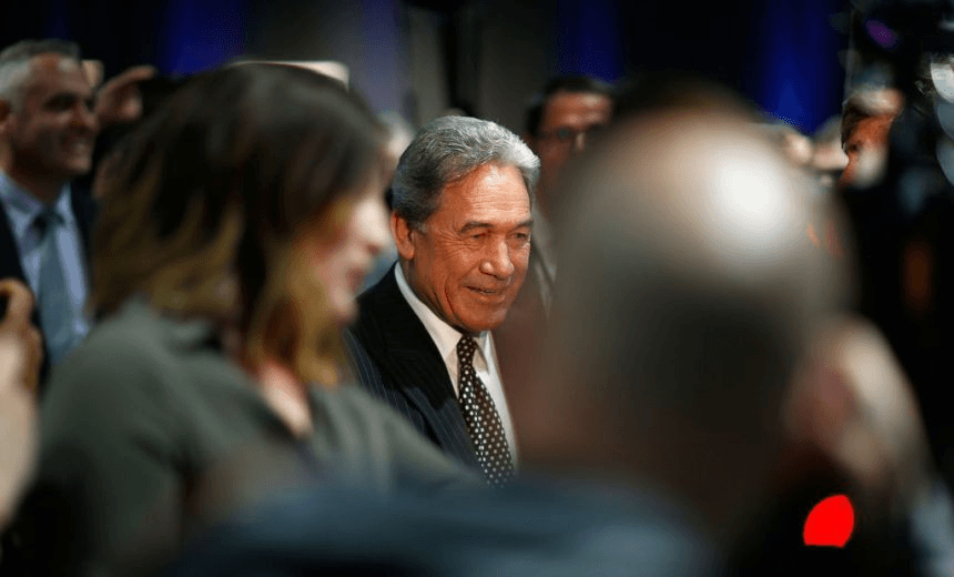 AUCKLAND, NEW ZEALAND – JULY 16: New Zealand First Leader Winston Peters leaves the 2017 New Zealand First Convention at the Vodafone Events Centre, Manukau on July 16, 2017 in Auckland, New Zealand. (Photo by Phil Walter/Getty Images)