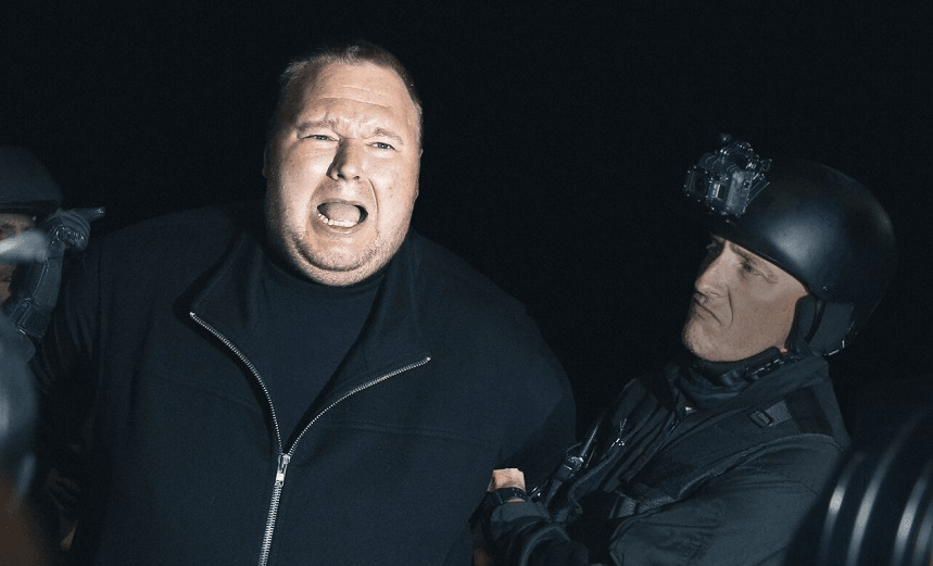 A still from the Kim Dotcom movie. Photo: Nigel Marple. 
