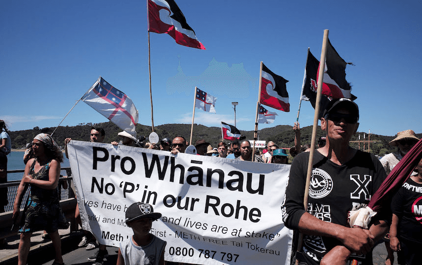 Maori protest effects of drugs on communities