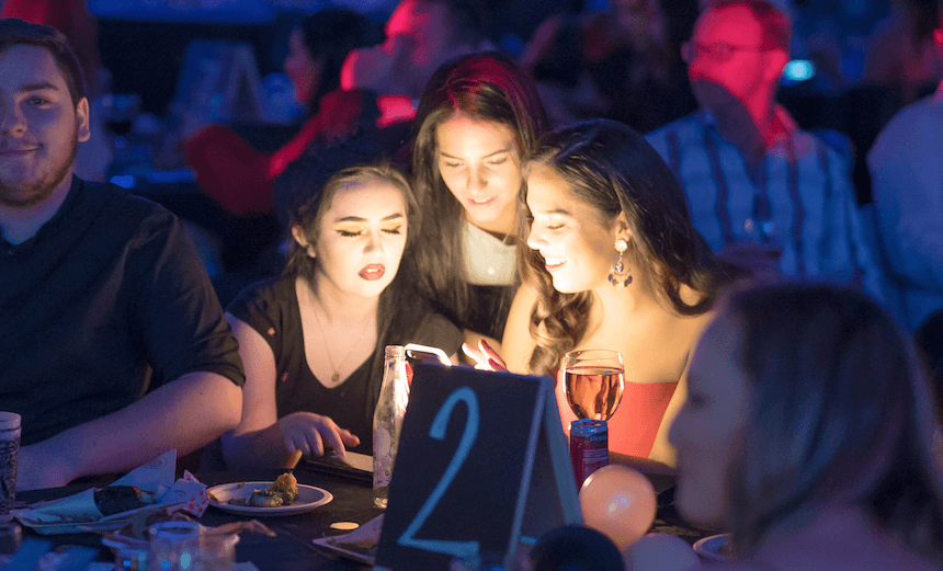 Nobody turned their phones off, seemed rude. Photo: Joel Thomas. 
