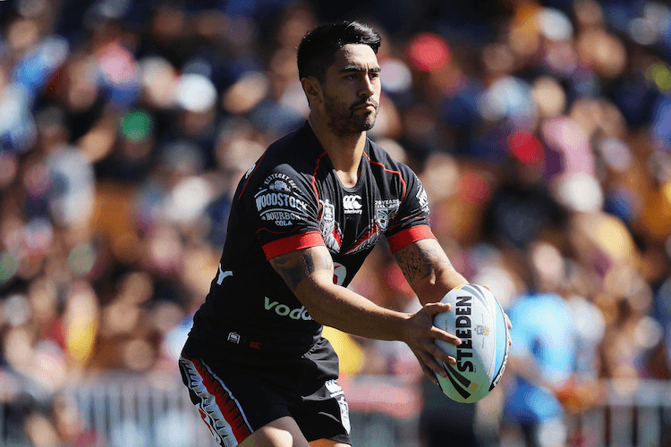 The NZ Warriors’ Shaun Johnson in 2017 (Photo: Getty Images) 
