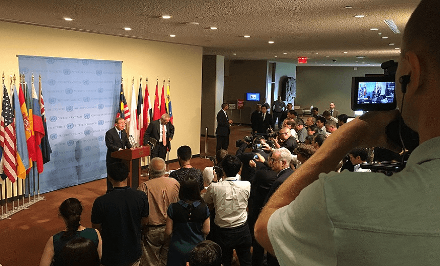 Inside the United Nations media bull-pit  
