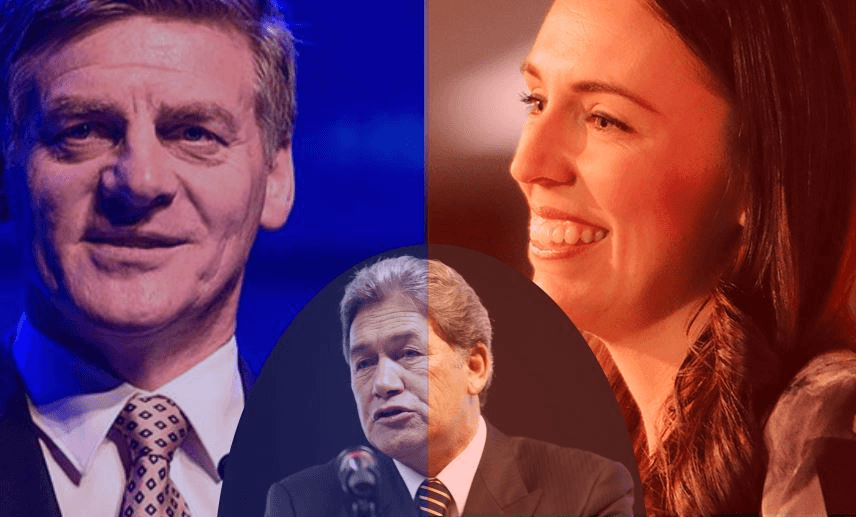 Bill English, Winston Peters and Jacinda Ardern. But you knew that 
