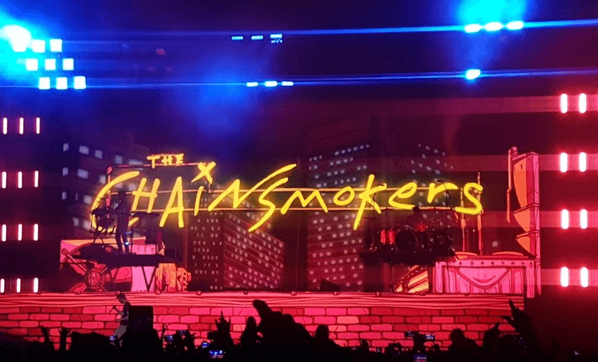 Drops, skits and iPods: The Chainsmokers in Auckland, reviewed