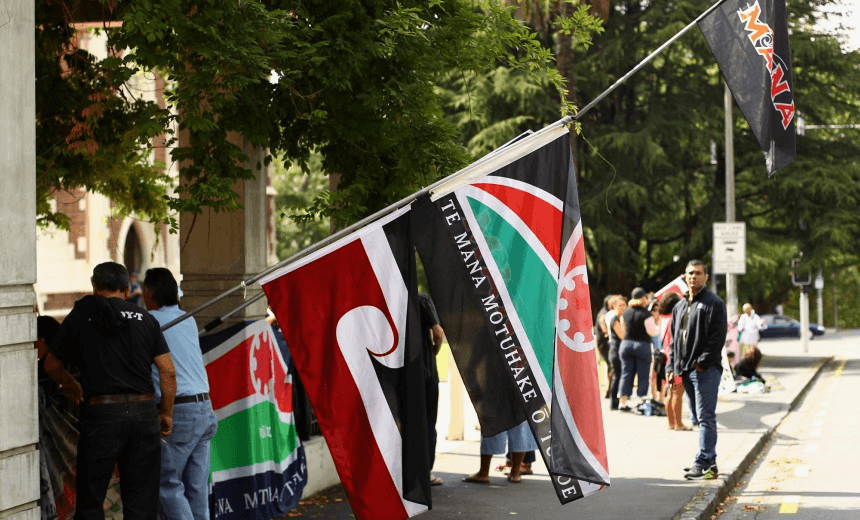 A 2012 protest outside the Auckland High Court. Photo by Phil Walter/Getty Images 

