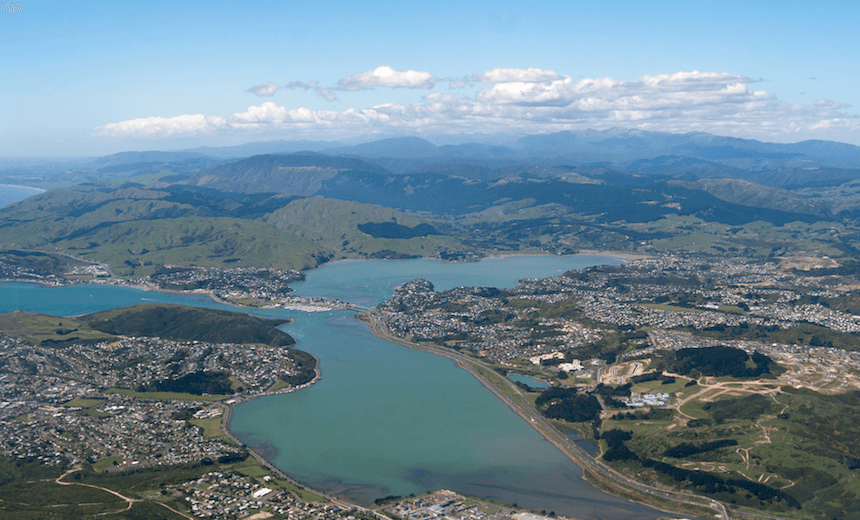 Porirua Harbour is badly polluted from runoff from development and construction of Transmission Gully  
