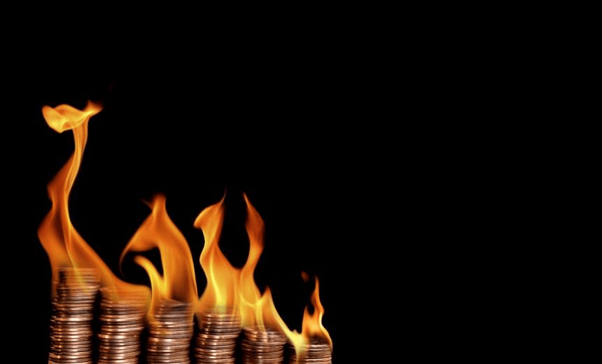 But has there been any research into whether lifting the minimum wage makes piles of coins erupt in flames? Image: Getty 
